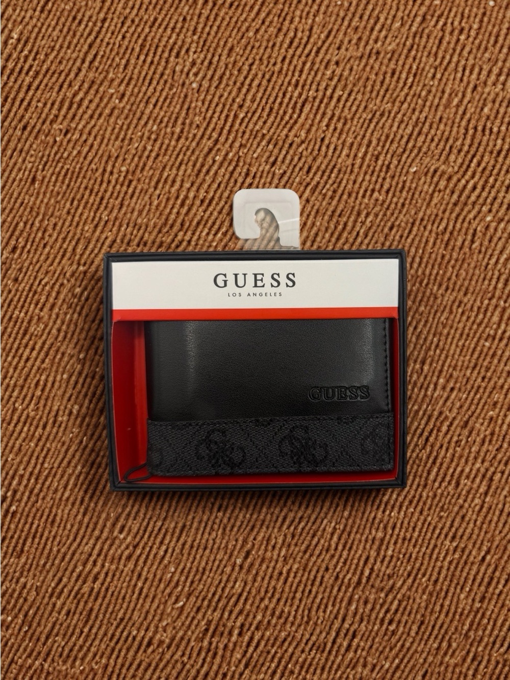Guess Men's Leather Credit Card ID Wallet Bifold NWT